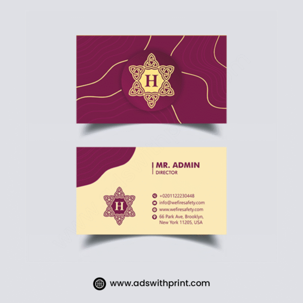 Velvet Lamination Visiting Card