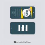 Laminated Garment Tags - Ads with Print