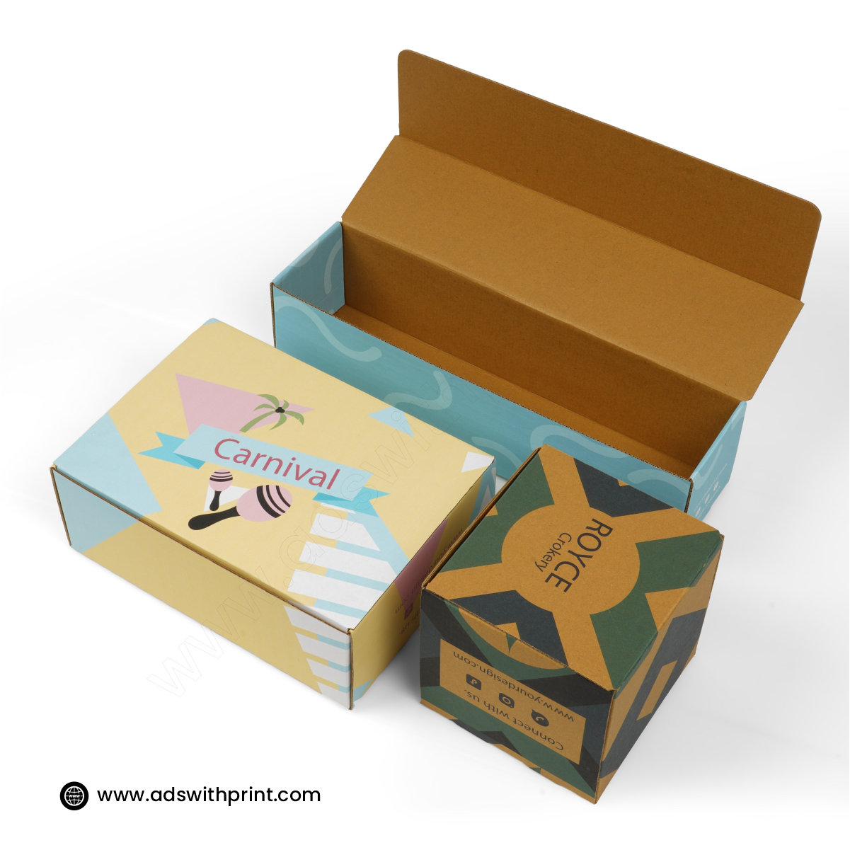 Mailer Courgated Box _ Ads with Print Mailer Boxes