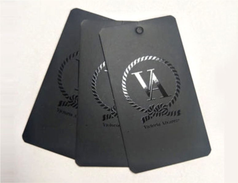 Matte Laminated Tag with Spot UV