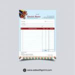 Multicolored GST Bill Book - Invoice Book - Ads with Print