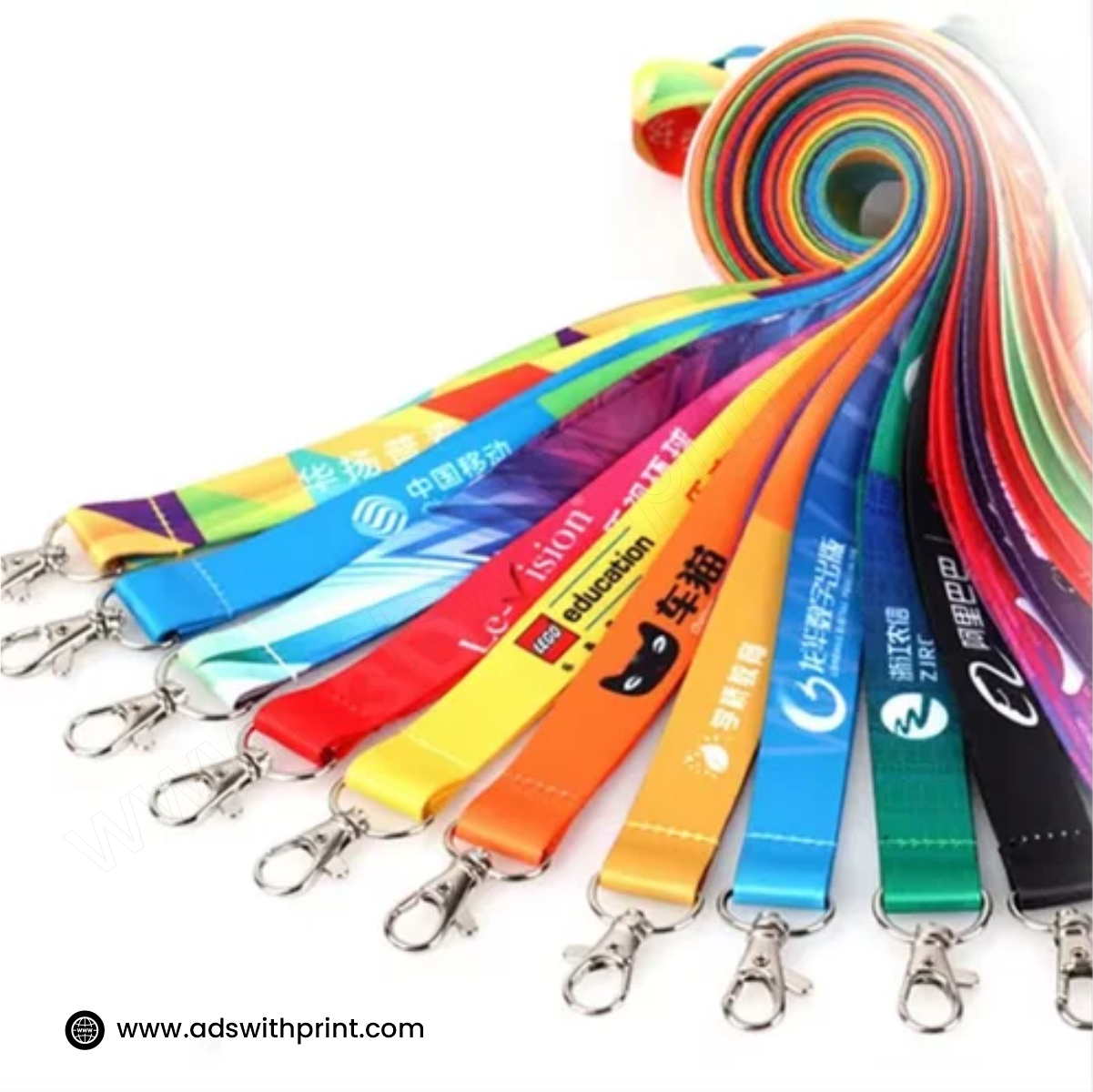 Multicolored Lanyard - Id Card Doori - Ads with Print