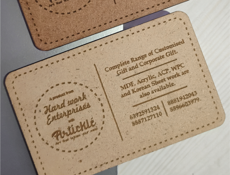 MDF Wooden Visiting Card