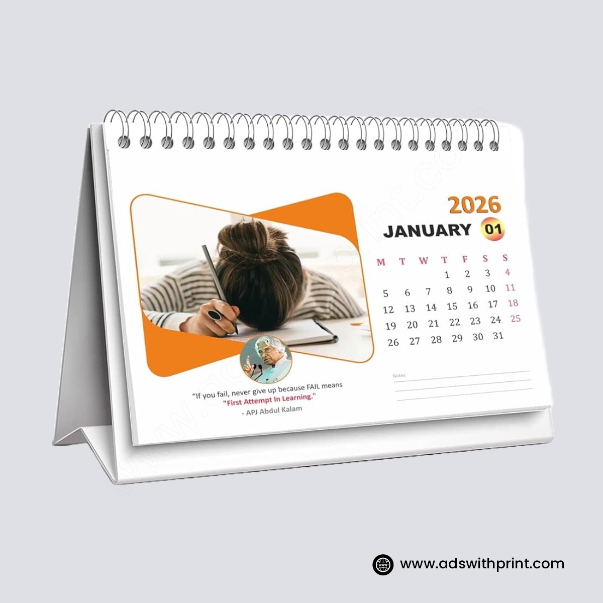 Table Calendar _ Calendar _ 01 _ Ads with Print Table Calendar - Image 1